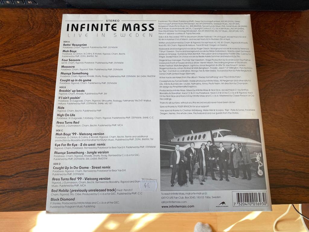 Infinite Mass - Live In Sweden 2 × Vinyl, LP RARE! - Vinylkoll