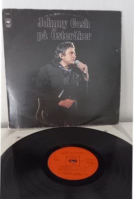 Tumnagel för auktion "Johnny Cash på Österåker - LP hol/swe original"