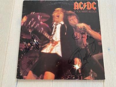Tumnagel för auktion "AC&DC Signerad If you want blood"