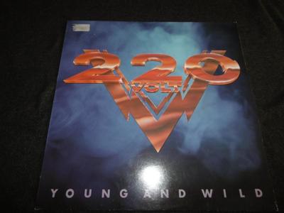 Tumnagel för auktion "220 Volt - Young and wild - LP - 1987"