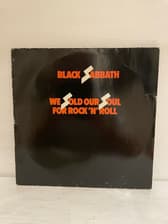 Tumnagel för auktion "Black Sabbath - We Sold Our Soul for Rock n Roll 2Lp G/F"