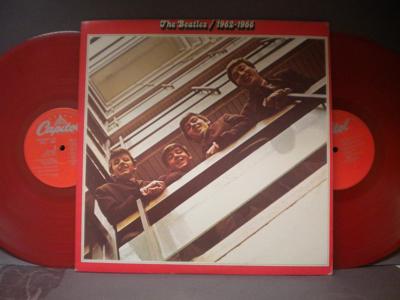 Tumnagel för auktion "THE BEATLES - 1962-1966 - 2 X RED LP VINYL"