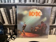 Tumnagel för auktion "AC/DC Let There Be Rock, från 1977 vinyl LP"