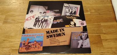 Tumnagel för auktion "V/A Made in Sweden med Noice, Fredrik von Gerber, Freestyle, Intermezzo mfl"