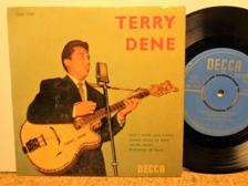 Tumnagel för auktion "TERRY DENE: CAN I WALK YOU HOME+3. DECCA SDE 7119. SW-PRESS."