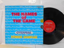 Tumnagel för auktion "NAMES OF THE GAME - ENTERPRISE STEREO SAMPLER - V/A"