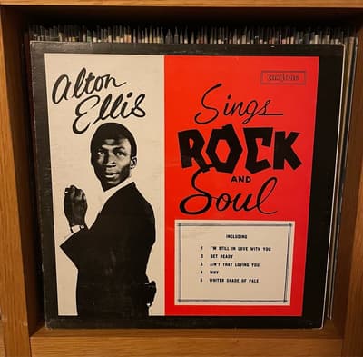 Tumnagel för auktion "ALTON ELLIS SINGS ROCK AND SOUL JAMAICA COXSONE LP"
