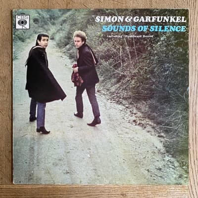 Tumnagel för auktion "SIMON & GARFUNKEL - Sounds Of Silence LP"