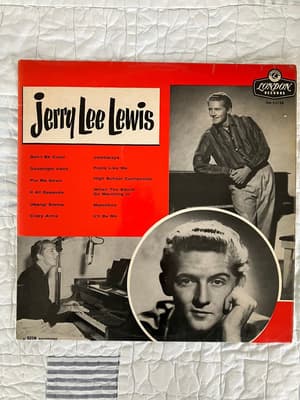 Tumnagel för auktion "JERRY LEE LEWIS UK utgåva London Records"