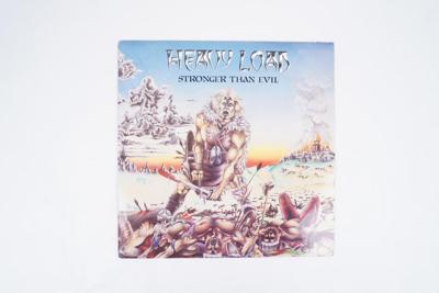 Tumnagel för auktion "Heavy Load Stronger than evil LP HEAVY METAL Thunderload Records 1983 TLP 834"