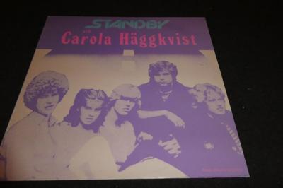 Tumnagel för auktion "Standby with Carola Häggkvist - S/T - SWE LP - 1983"
