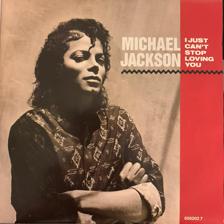 Tumnagel för auktion "MICHAEL JACKSON I Just Can't Stop Loving You 7" / '87 EU Press "