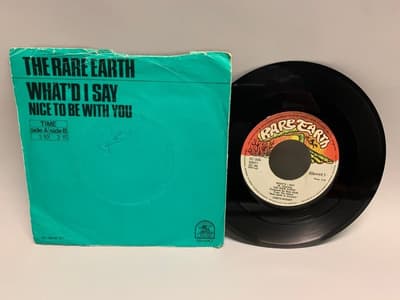 Tumnagel för auktion "7" Rare Earth - What I'd Say Holl Orig-71 !!!!!"