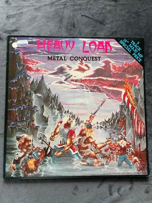 Tumnagel för auktion "Heavy Load Metal Conquest Rare 5 Track 12 Maxi Från 1981 Hårdrock "