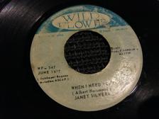 Tumnagel för auktion "SI JANET SILVERA WHEN I NEED YOU WILD FLOWER 1977 FEDERALS  JAMAICA PRESS"