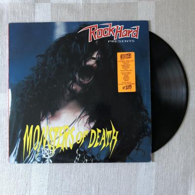 Tumnagel för auktion "V/A - Monsters Of Death LP | Obituary Morbid Angel Vader | Death Metal Hårdrock"