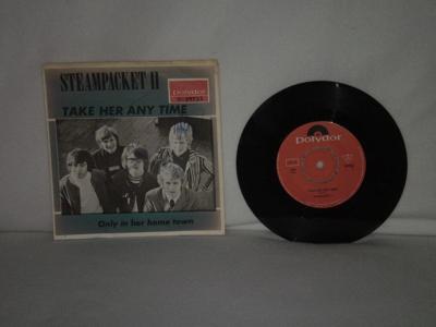 Tumnagel för auktion "Steampacket II  -  Take Her Any Time    MEGARARE SWEDEN 1966  AUTOGRAPHER  EXC  "