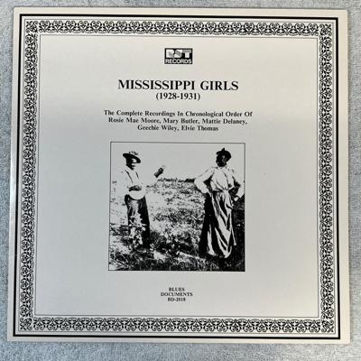 Tumnagel för auktion "V/A Mississippi Girls (1928-1931) LP -88 Austria RST BD-2018 delta blues "