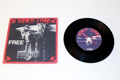 Tumnagel för auktion "HEAVY LOAD - Free - 7” vinyl singel - Thin Lizzy, Phil Lynott på bas - Rare!"