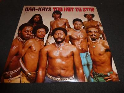 Tumnagel för auktion "Bar-Kays - Too hot to stop - USA LP - 1976"