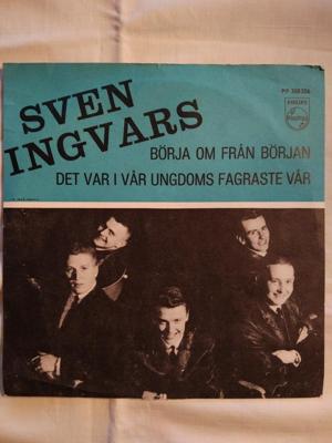 Tumnagel för auktion "Sven Ingvars - Börja Om Från Början/Det Var I Vår Ungdoms Fagraste Vår - 1965"