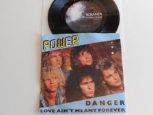 Tumnagel för auktion "Power - Danger - Love Ain't Meant Forever - Svensk 7 PS 45"