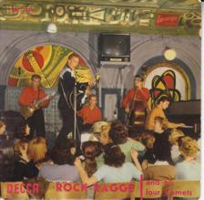 Tumnagel för auktion "ROCK RAGGE & HIS FOUR COMETS-bluejean bop+3 EP SE.DECCA SDE 7084"