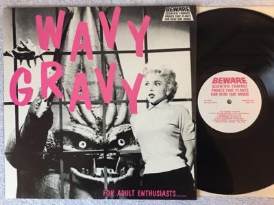 Tumnagel för auktion "V/A wavy gravy - for adult enthusiasts LP UK BEWARE 001 garage rock"