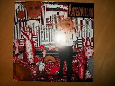 Tumnagel för auktion "Caterpillar 7"; US DIY grunge punk; Compulsiv rec 010"
