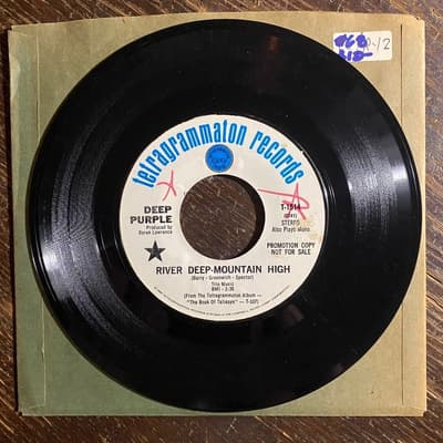 Tumnagel för auktion "DEEP PURPLE - River Deep-Mountain High 1968 Rare US WLP Press! Prog-rock"