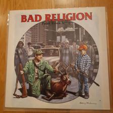 Tumnagel för auktion "Bad Religion - Punk rock song 12" EP MLP 1996"