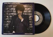 Tumnagel för auktion "Phil Lynott ”Dear Miss Lonely Hearts / Solo In Soho” 1980 Thin Lizzy"