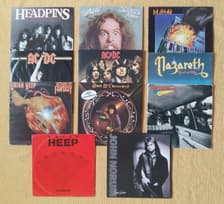 Tumnagel för auktion "11 Lp-12" Hard Rock: AC-DC/Uriah Heep/Nazareth/Nugent/Def Leppard/Headpins/Norum"