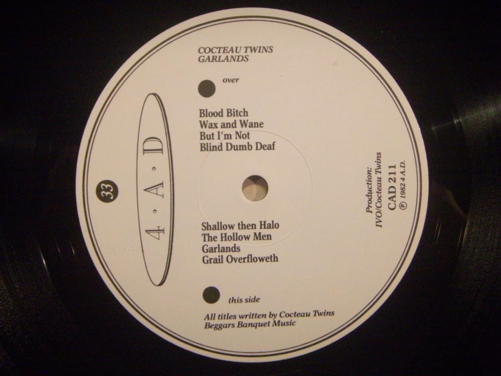 LP Cocteau Twins Garlands UKoriginal Vinylkoll