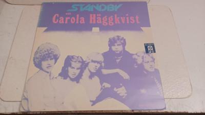 Tumnagel för auktion "STANDBY with Carola Häggkvist - LP - 1983 - Rosa Honung - Svensk Hårdrock"