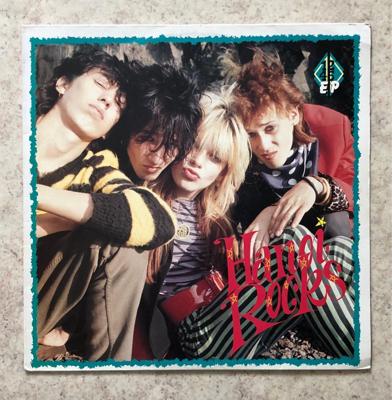 Tumnagel för auktion "”12” EP Hanoi Rocks(Venue EP) very rare, Finland only. Limited 500ex"