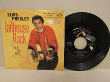 Tumnagel för auktion "7" Elvis Presley - Jailhouse Rock -57 Us Rockaway Press"