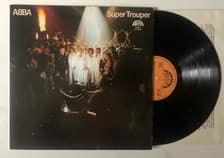 Tumnagel för auktion "ABBA Super Trouper 1979 Czechoslovakia vinyl LP kanonskick SKIVA pop rock"