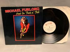 Tumnagel för auktion "Michael Furlong - Head On Rock N' Roll Holl Orig-84 FINT EX !!!!!"