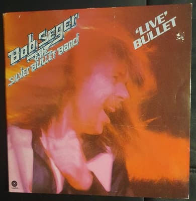 Tumnagel för auktion "BOB SEGER & THE SILVER BULLET BAND – Live Bullet"