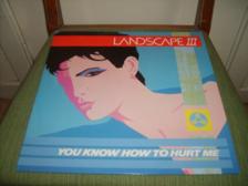 Tumnagel för auktion "12" Maxi Singel Landscape  you know how to hurt me  UK Press 19823"