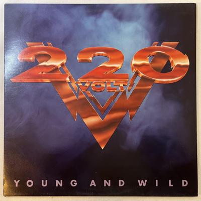 Tumnagel för auktion "220 VOLT young and wild LP -87 Hol CBS 4501201"