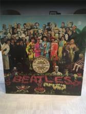 Tumnagel för auktion "Beatles, Vinyl LP, Sgt Peppers Lonely Hearts Club Band, SWE, FOC, With insert!"