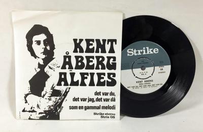 Tumnagel för auktion "KENT ÅBERG & ALFIES - DET VAR DU, DET VAR JAG, DET VAR DÅ - 7" 1970 - NM/NM"