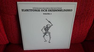 Tumnagel för auktion "V/A Elektronik och Skrammeldisko, LP, Dödsdans,Facit, Blipblop 2014 Som ny!"