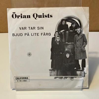 Tumnagel för auktion "7" Örian Quists orkester - Var tar sin + 1 från 1972"