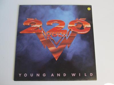 Tumnagel för auktion "220 VOLT - YOUNG AND WILD - LP"