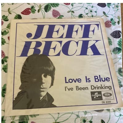 Tumnagel för auktion "Jeff Beck Love Is Blue DB 8359 Columbia"