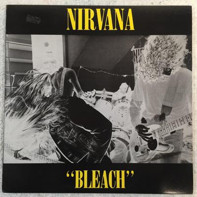 Tumnagel för auktion "NIRVANA bleach LP -89 Australia 100% original pressing YELLOW VINYL **RARE**"