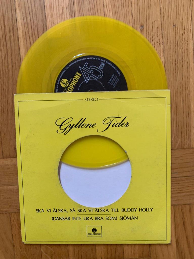 Gyllene Tider Gessle Ska Vi Lska S Gul Vinyl Vinylkoll